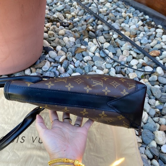 🌺NEW BLACK VACHETTA(not custom paint)🌺AUTH LOUIS SAC WEEKEND SHOPPING BAG 🎉 - Picture 12 of 17